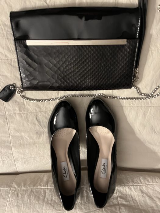 New Patent Leather Bag and Shoes Set. Size 37 by Charles