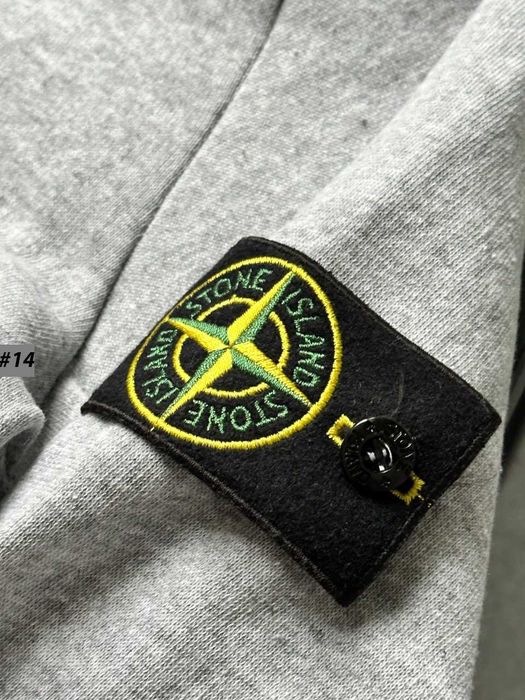 Stone Island Зип Худи Серое » Олімпійка Stone Island Сіра » XS S M L XL XXL