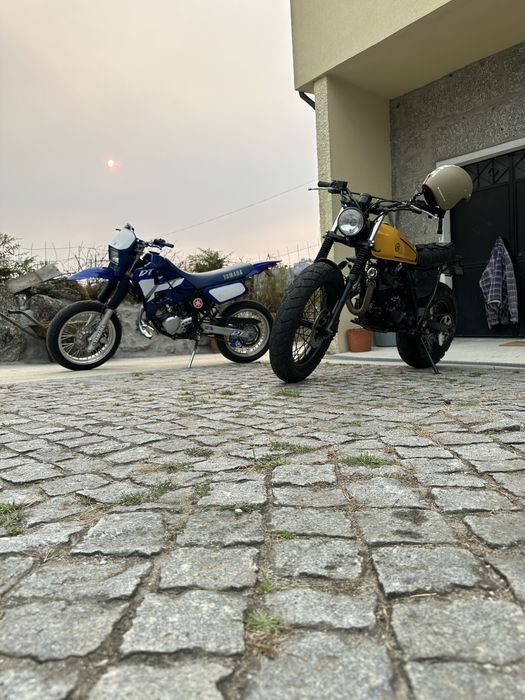 Yamaha TW 125 transformada cafe recer