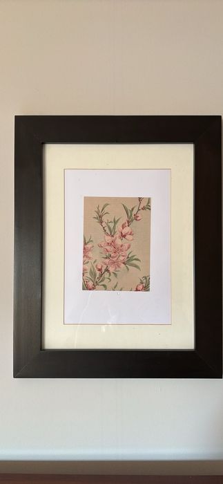 Quadros IKEA moldura preta com flores