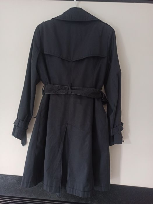 Czarny płaszcz DKNY 38 M wiosna jesień