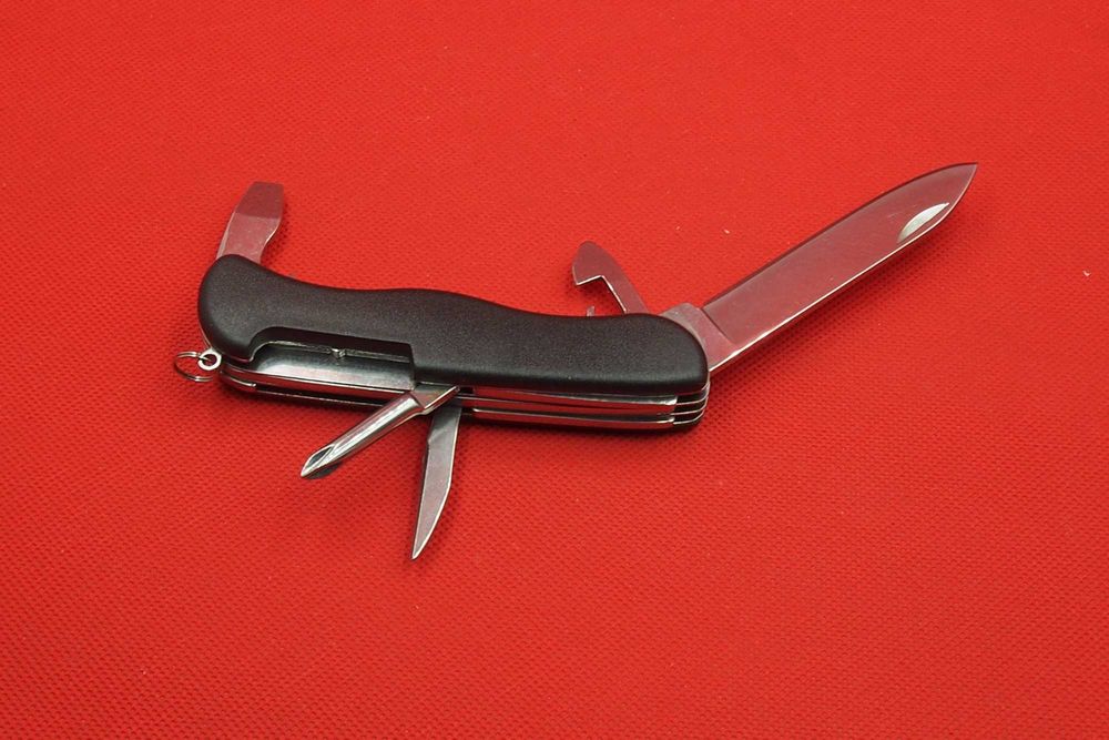 78 NÓŻ scyzoryk OTWIERACZ niezbędnik turystyczny MULTITOOL szpikulec SZTUĆCE folder