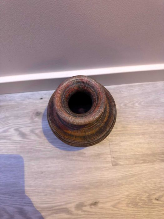 Jarra / Vaso Decorativo Rústico em Cerâmica / Barro Artesanal (19 cm)
