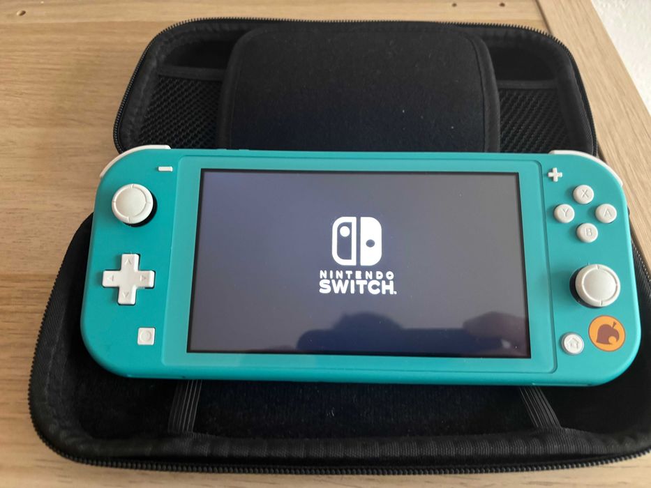 Nintendo Switch Lite Turquesa + Bolsa de Transporte – Excelente Estado