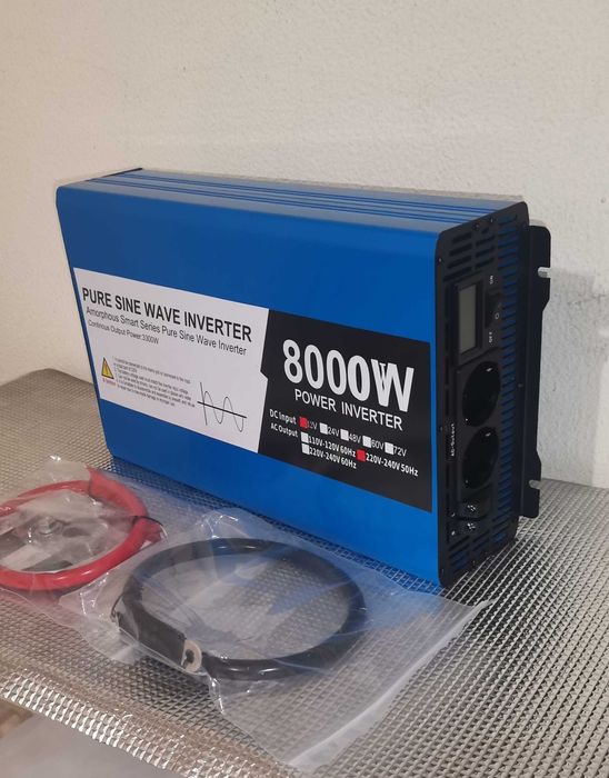 Inversor 8000w Onda Pura 12v ou 24v para 220v NOVO