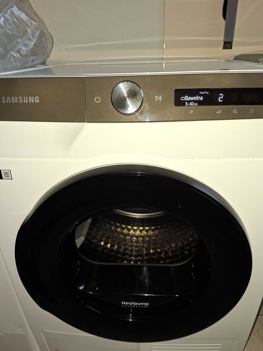 Suszarka samsung z pompa ciepla DV90T5240AT duza na 9kg