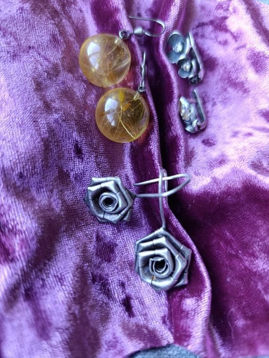 Срібні сережки, є потеряшки, срібло, серебро 925 пр.