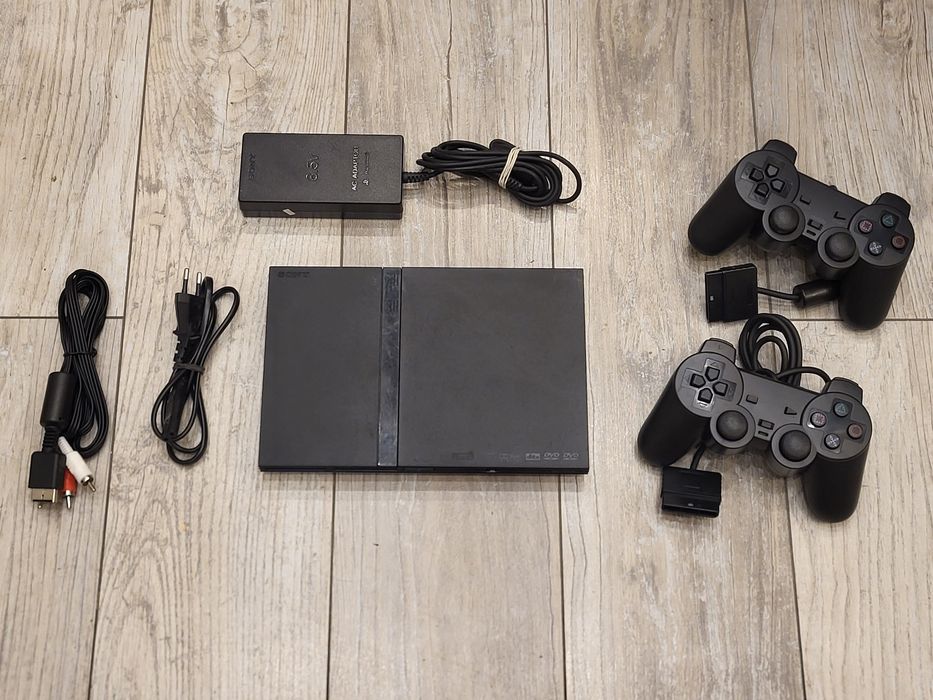 PS2 Playstation 2 Slim 100% sprawna konsola zestaw 2x nowy pad HDMI