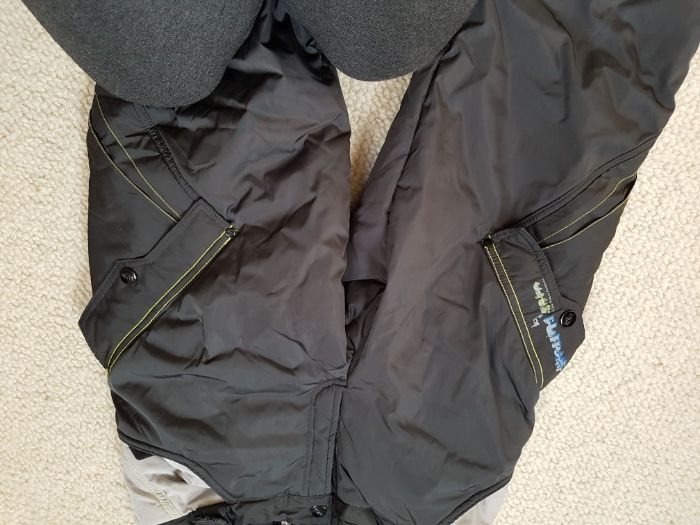 nowe ocieplane spodnie na narty i nie tylko roz 146 kol ciemna zielń