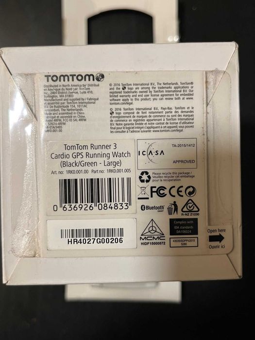 Relógio Tomtom Runner cardio 3