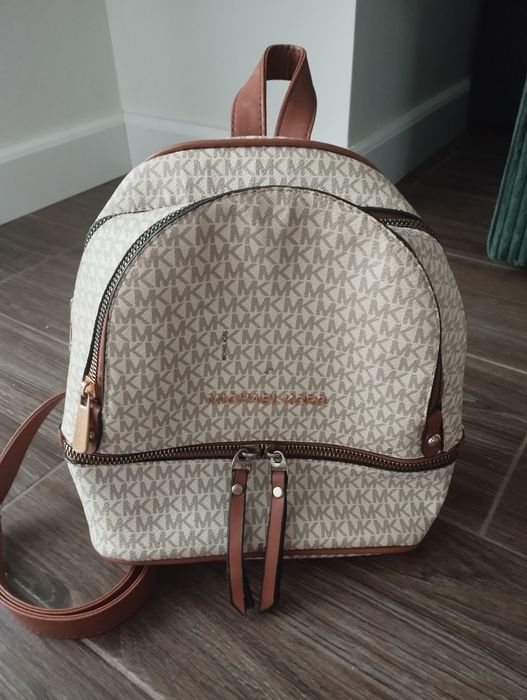 Plecak  MK kremowy