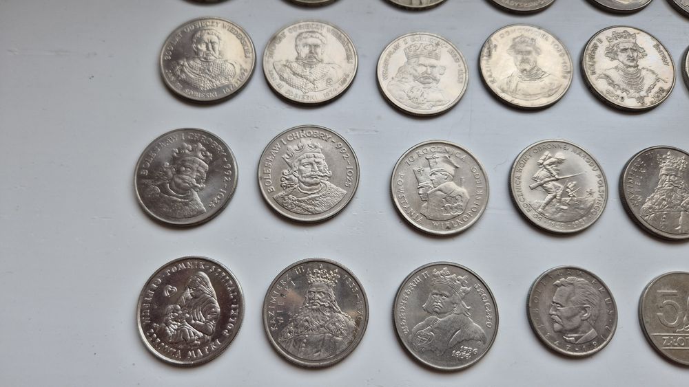 Monety konopnicka żaglowiec rubel lenin król polski