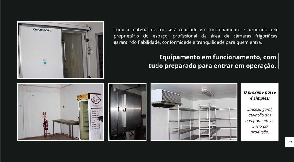 Fábrica alimentar/cozinha industrial pronta a utilizar em Sintra