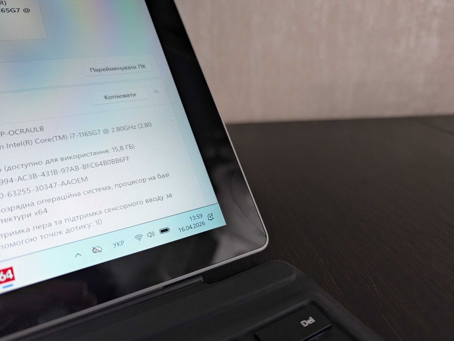 Microsoft Surface Pro 7+ Plus 16/256gb Intel i7-1165g7