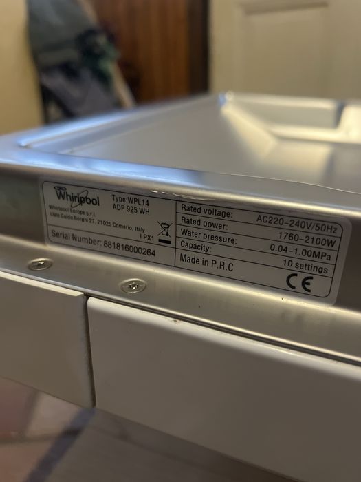 Zmywarka Whirpool 45cm A++ 6th sense - bardzo dobry stan