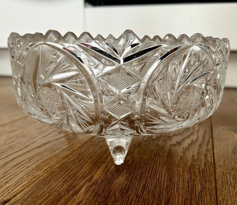 Miska miski wazy kryształ kryształowe PRL