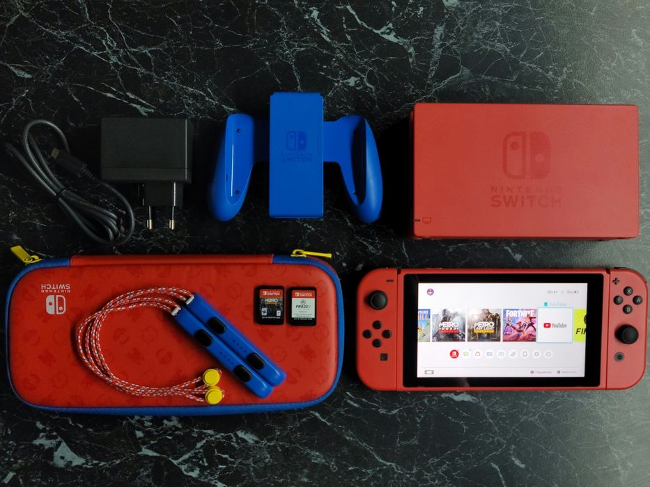 Nintendo Switch Mario Red & Blue Edition V2 32Gb+128Gb