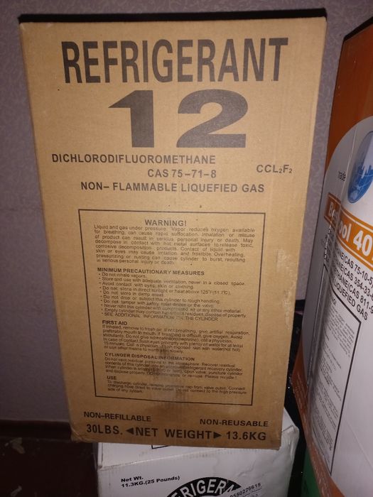 Фреон R-134а. 12кг,13.6Та решта видiв!