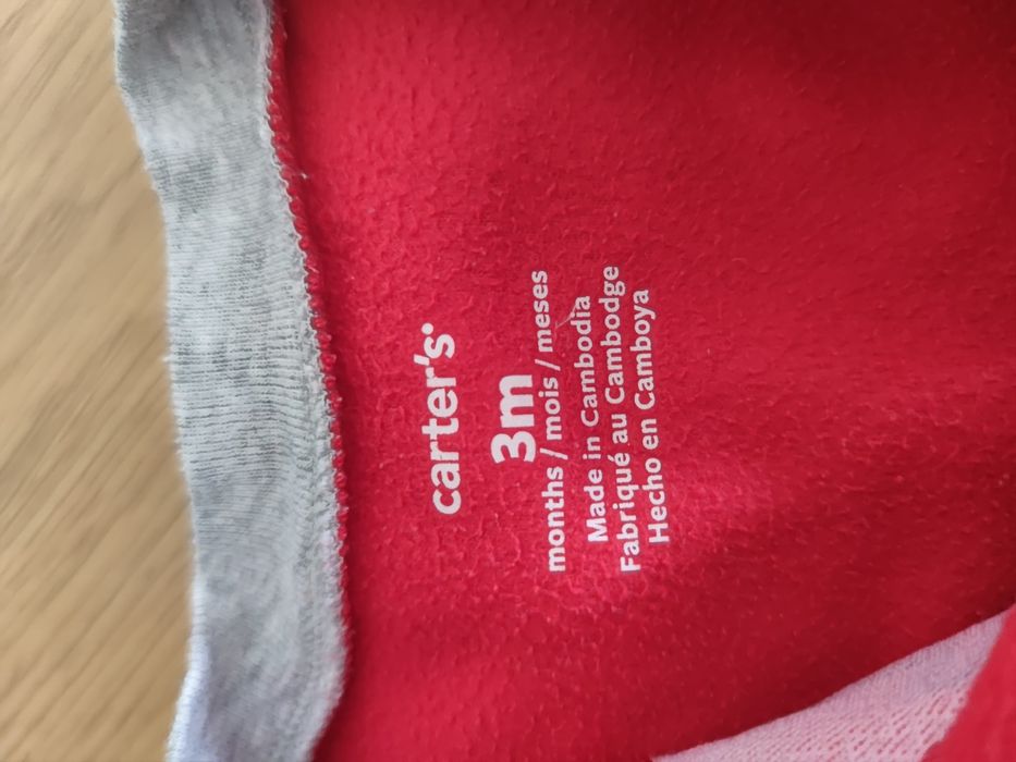 Флісові чоловічки carter's 3m (56-62см)