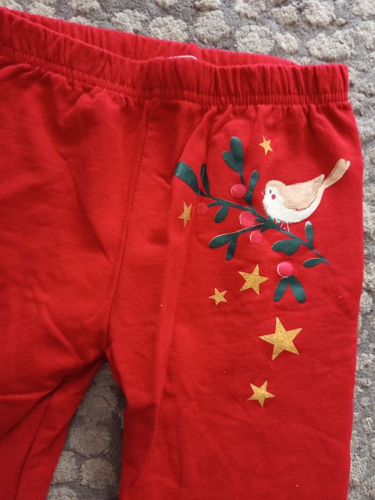 Czerwone getry dziewczęce 134 cm