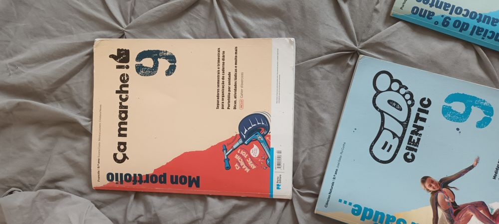 Vendo livro de atividades do nono ano de francês com autocolantes todo