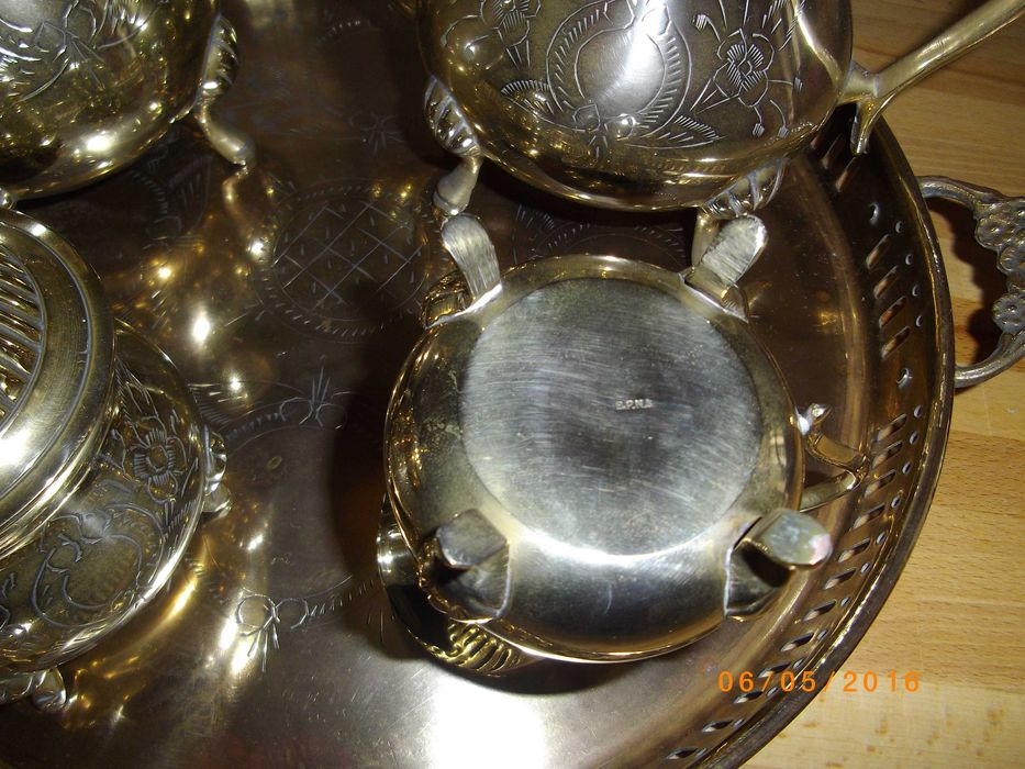 conjunto de chá em casquinha