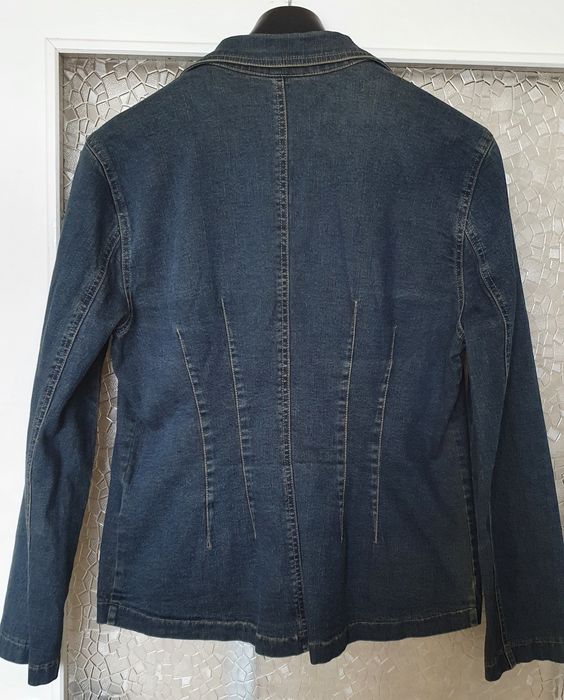 Jeansowa kurtka damska, jesienno-wiosenna, L, 40