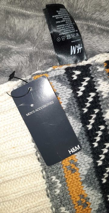 Шарф H&M мужской вязаный для чоловіків в'язаний