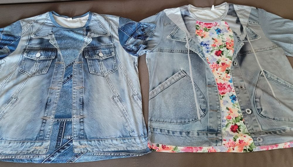 2 x t- shirt , duży rozmiar, 48/50/52