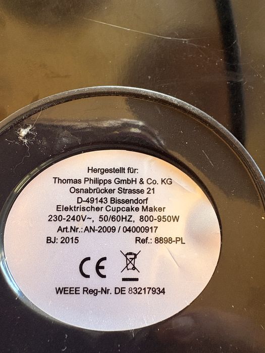 Opiekacz do mini muffinek