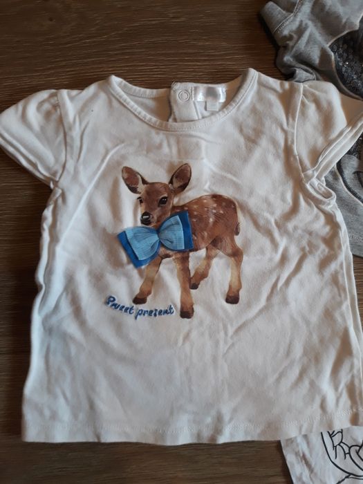 Bluzki na krótki rękaw myszka minnie 80/86