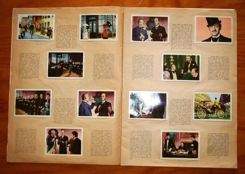 Caderneta de cromos antiga.