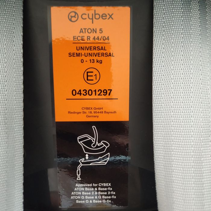 Cadeira auto/ovo CYBEX Gold Aton 5 + Cybex Aton Base 2-fix