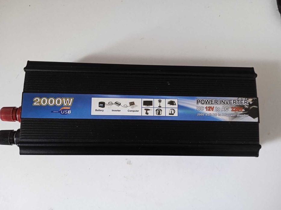 Інвертор 12-220в новий 550/2000 Вт