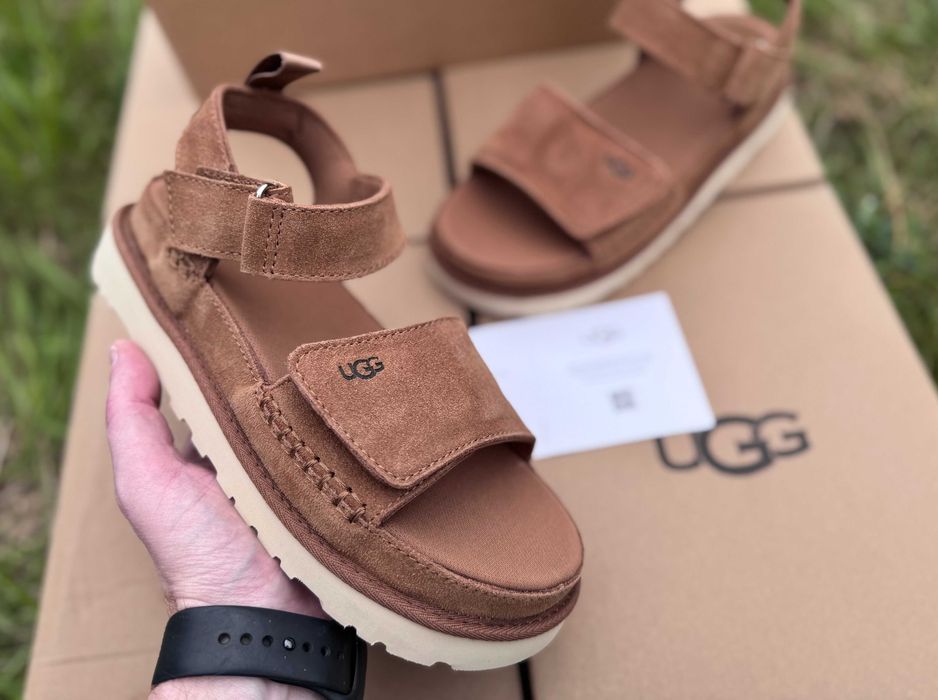 Босоножки / Босоніжки Ugg W Goldenstar Sandals Chestnut / Brown  Оригінал / Угг Сандалі / Уггі / Угги /Уги