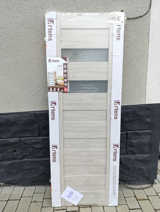 Drzwi wewnętrzne 70 L Davos Dąb silver