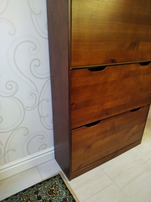 Тумба для обуви обувница комод дерево экзотика Малайзия