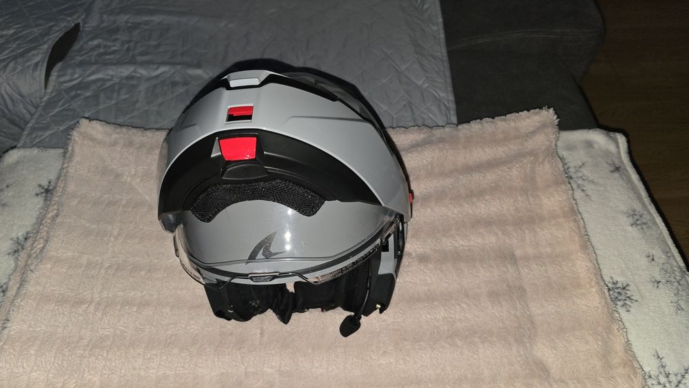 Capacete Shark Oxo Dark Shadow Gun Silver Novo