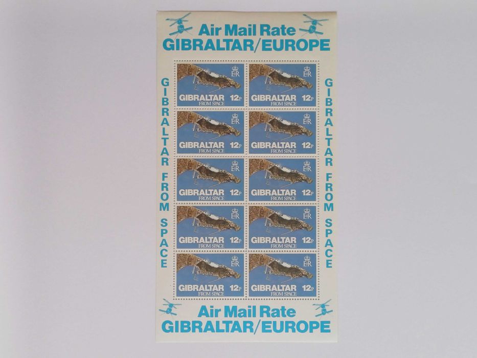 Gibraltar Philately – Mini Sheet – Gibraltar Viewed from Space, 197964729807122690120