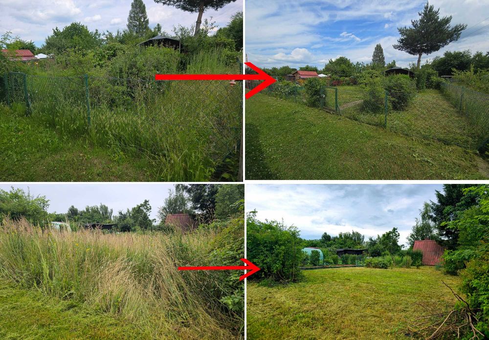 Koszenie trawy zarośli wycinka drzew,przycinka tuji, RĘBAK