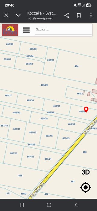 Działka 30 arów  nr. 465/34