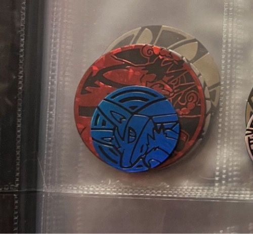 Lucario żeton  z oryginalnego zestawu pokemon tcg