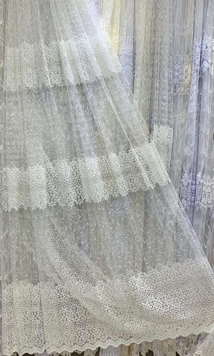 Продам тюль один метр 100гр метр погонний...Есть из дорогих много Т