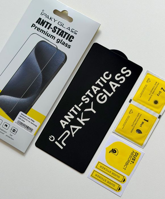 Акція! Захисне скло iPaky ANTISTATIC для Samsung Galaxy S22/S23/S24/S25 | Скло на екран Самсунг С22/C23/C24/C25 | Cкло на Samsung S25 Plus / S25 Ultra
