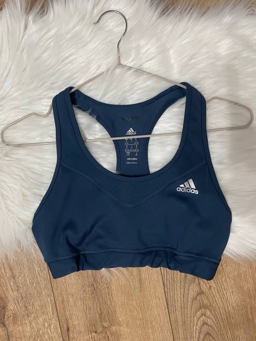 Sportowy biustonosz Adidas bokserski granat S 36 basic