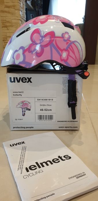 Kask rowerowy dziewczynka r 46-52 uvex