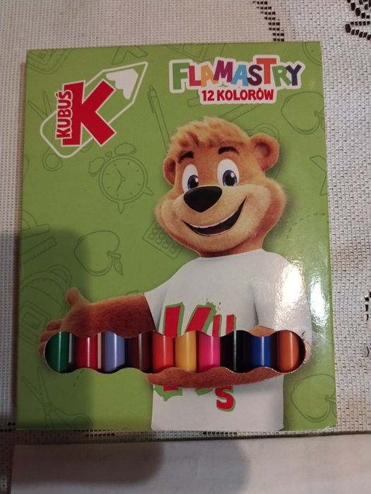 Flamastry "Kubuś" 12 sztuk