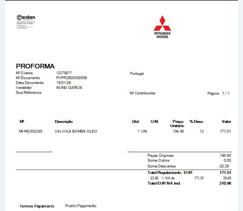 Sensor do nível do óleo Mitsubishi sportwagon