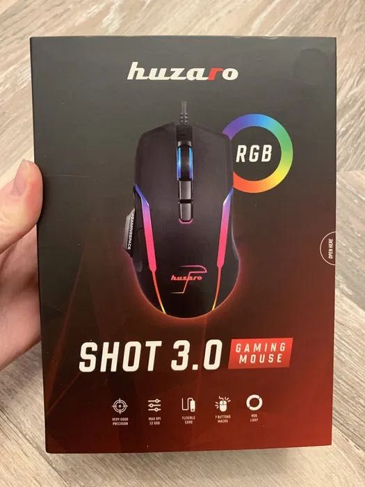 HUZARO Shot 3.0 myszka gamingowa dla graczy