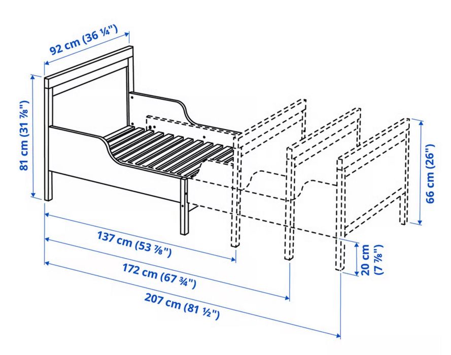 Cama de criança Ikea Sundvik